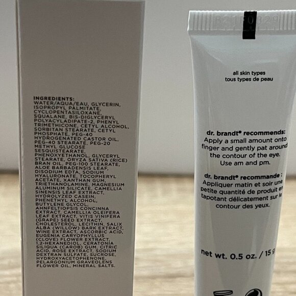 Dr. Brandt BNIB Triple Antioxidant Hydrating Vitamin C Green Tea Eye Cream .5oz - Picture 6 of 9